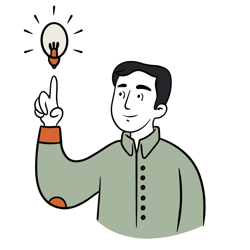 Un homme faisant une présentation sur la structure d’une ampoule.